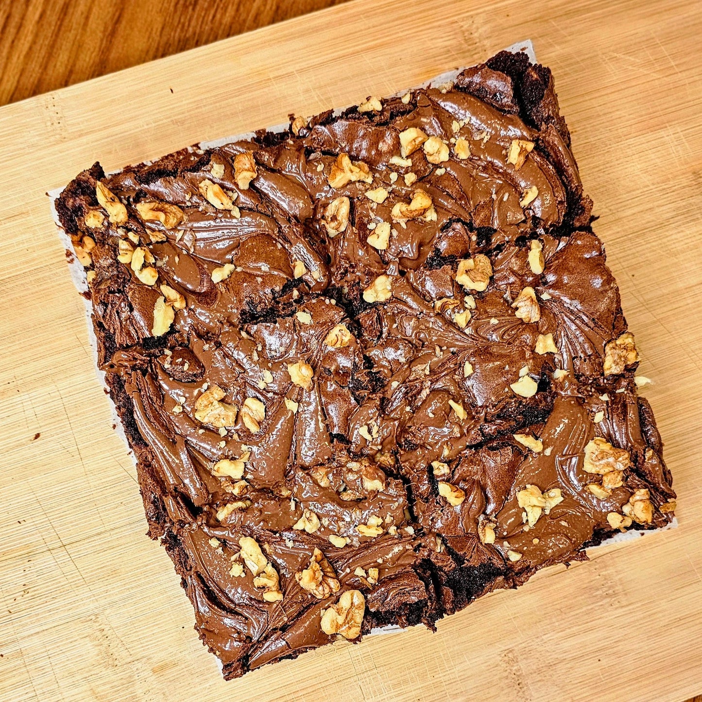 Gluten Free Nutella and Walnuts brownie