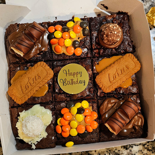 Assorted birthday brownies (available only for pickup in Charlotte)