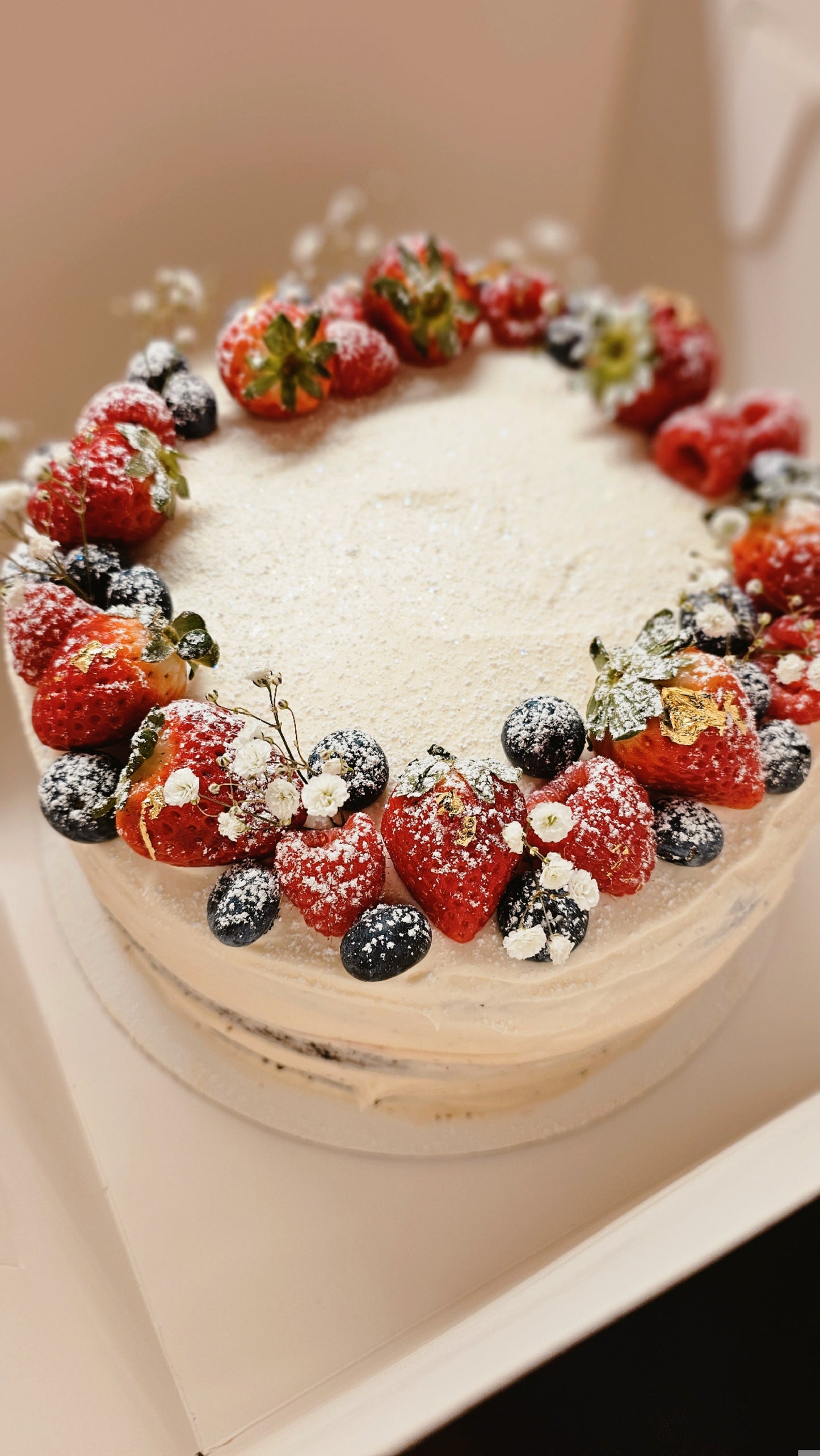 Wild berries buttercream cake (8")